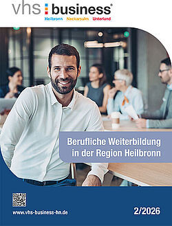 Titelbild des vhs.business Programmheftes 2026/2